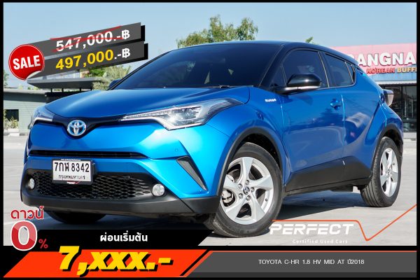 TOYOTA C-HR 1.8 HV MID AT ปี2018