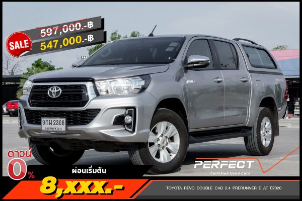 TOYOTA REVO DOUBLE CAB 2.4 PRERUNNER E AT ปี2020 (9กม2306)