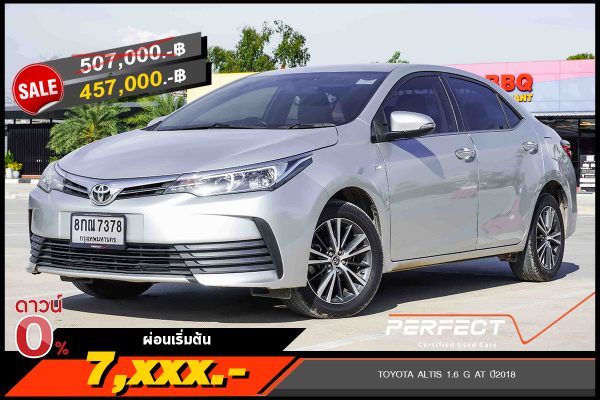TOYOTA ALTIS 1.6 G AT ปี2018 (8กณ7378)