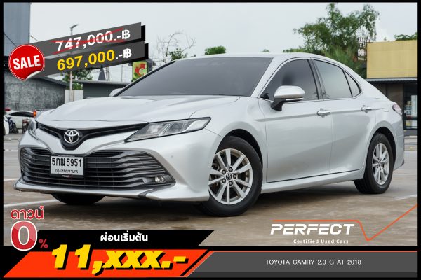 TOYOTA CAMRY 2.0 G AT 2018 (5กณ5951)