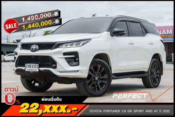 TOYOTA FORTUNER 2.8 GR SPORT 4WD AT ปี 2022