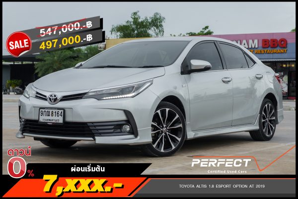 TOYOTA ALTIS 1.8 ESPORT OPTION AT 2019