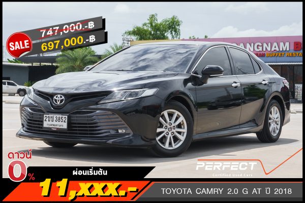 TOYOTA CAMRY 2.0 G AT ปี 2018 (2ขช3852)