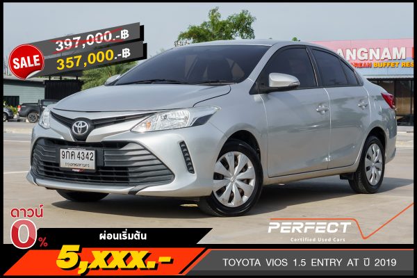 TOYOTA VIOS 1.5 ENTRY AT ปี 2019