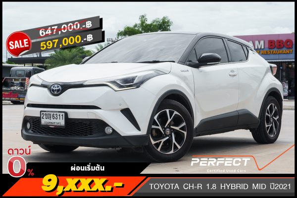 TOYOTA CH-R 1.8 HYBRID MID AT ปี2021