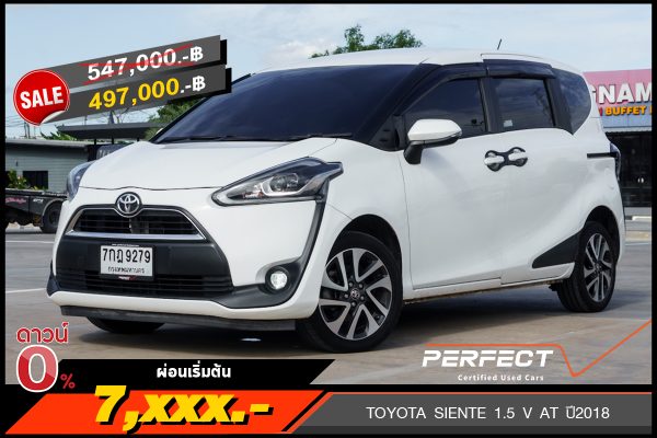 TOYOTA SIENTA 1.5 V ปี2018