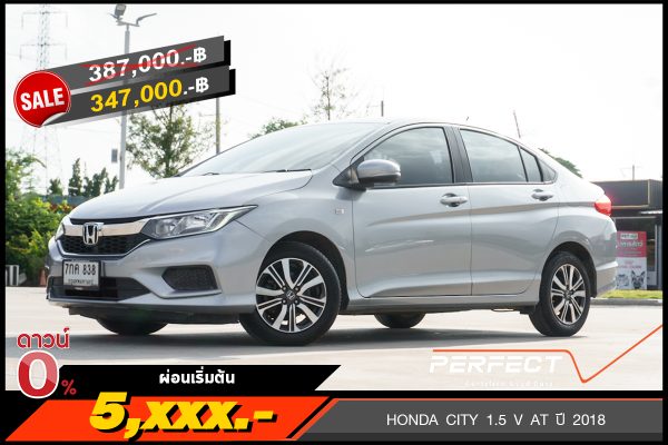HONDA CITY 1.5 V AT ปี 2018