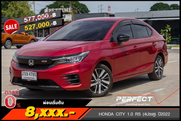 HONDA CITY 1.0 RS AT (4ประตู) ปี2022 (2ขษ4785)