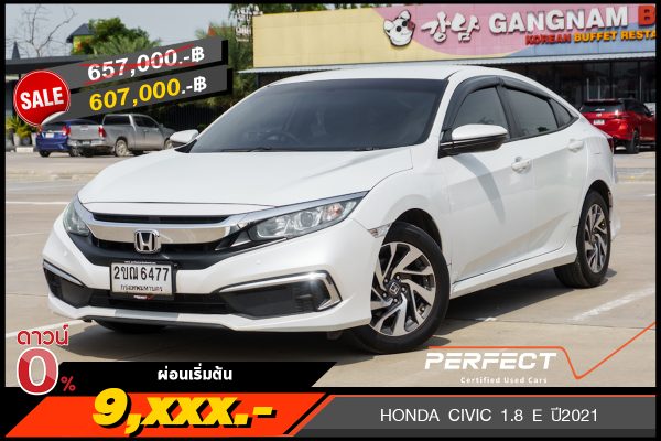 HONDA CIVIC 1.8 E ปี2021 (2ขฌ6477)